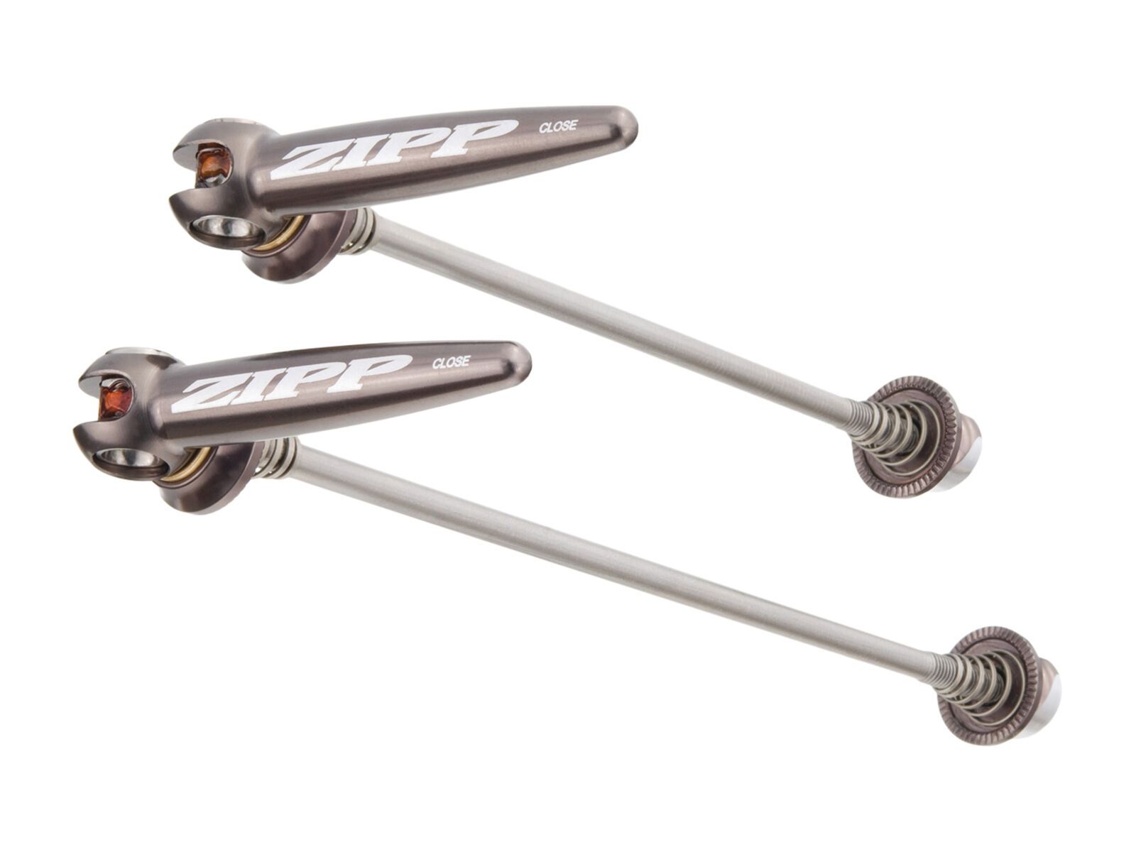 Zipp Aero Schnellspannerset, Laser Logo, Titanium, schwarz - Bild 1