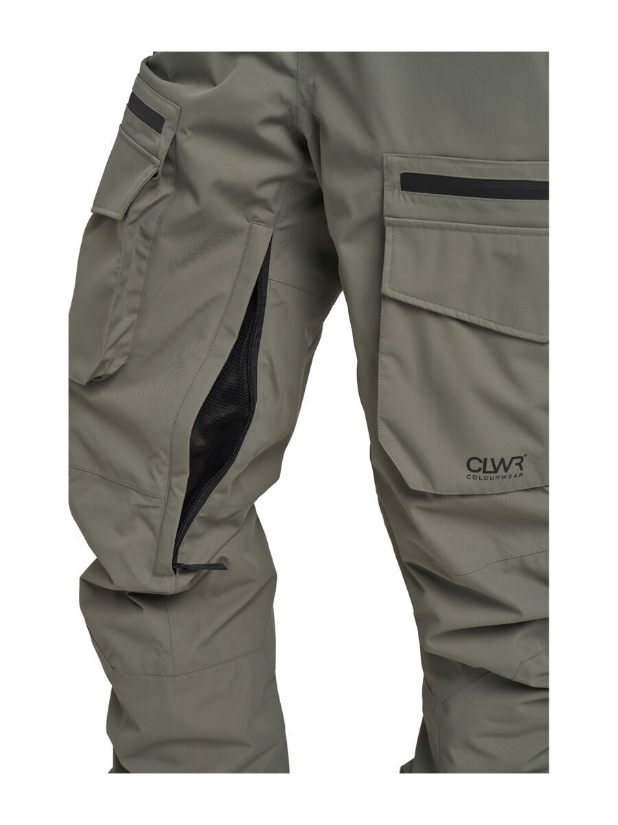 Colourwear Trabajo Bib Pants, grey green - Bild 3