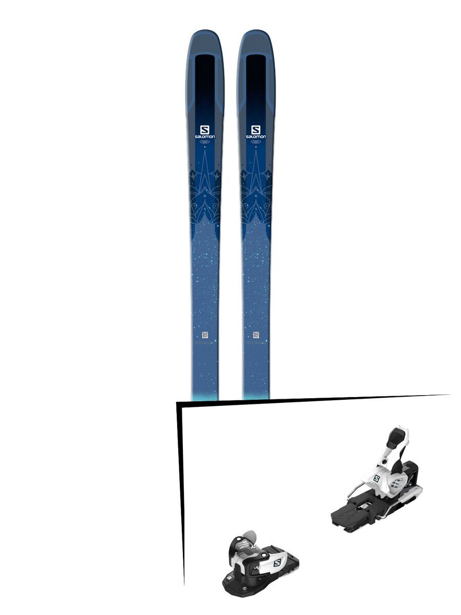 Set: Salomon QST Lux 92 2018 + Salomon Warden MNC 13 white/black - Bild 1
