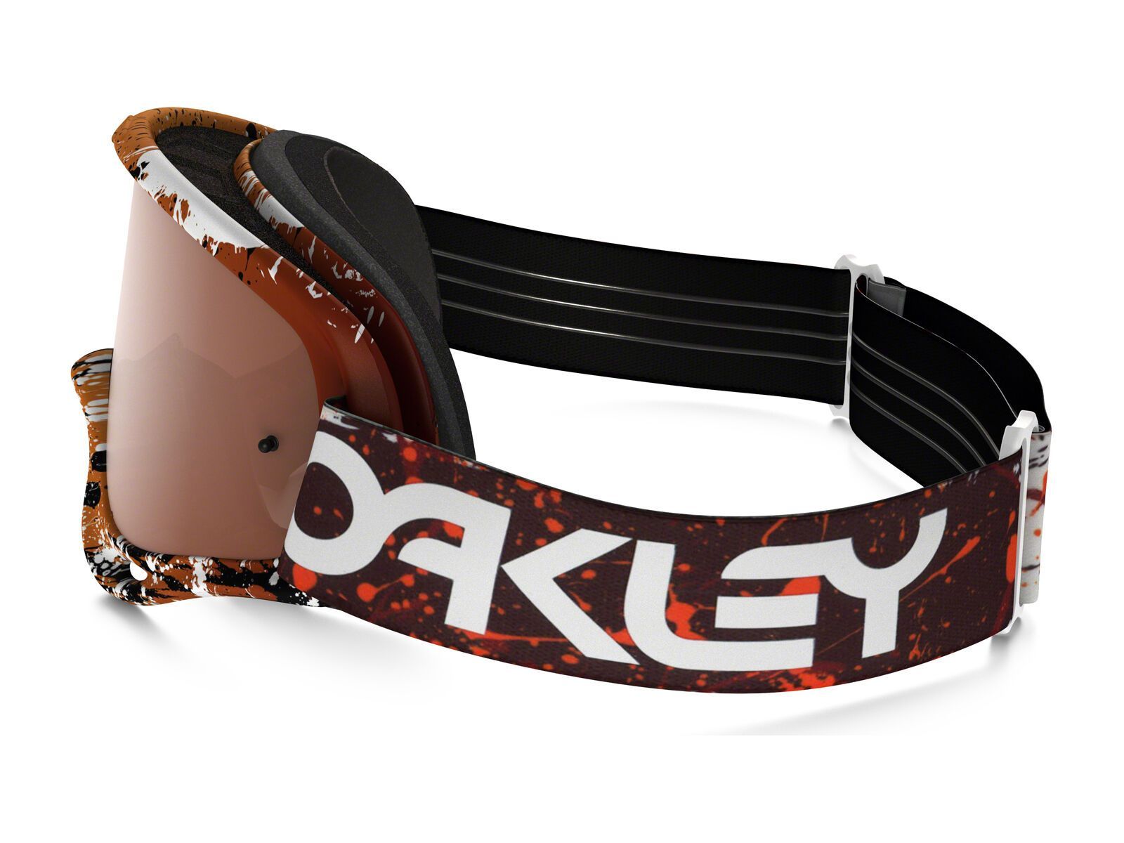 Oakley O Frame MX inkl. Wechselscheibe, splatter blood orange/Lens: black iridium - Bild 4