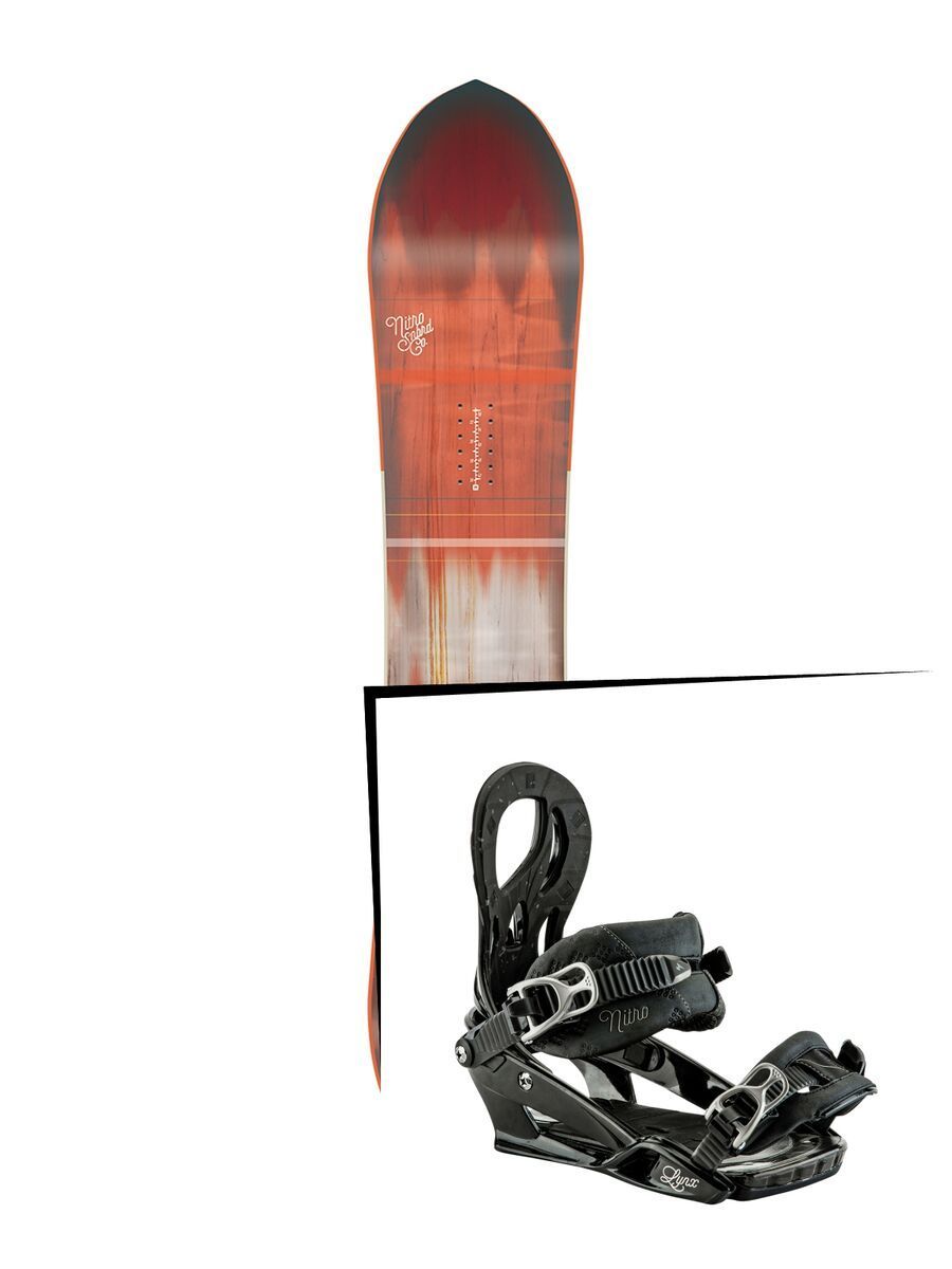 Set: Nitro Sweet Leaf 2017 + Nitro Lynx 2017, black - Snowboardset - Bild 1