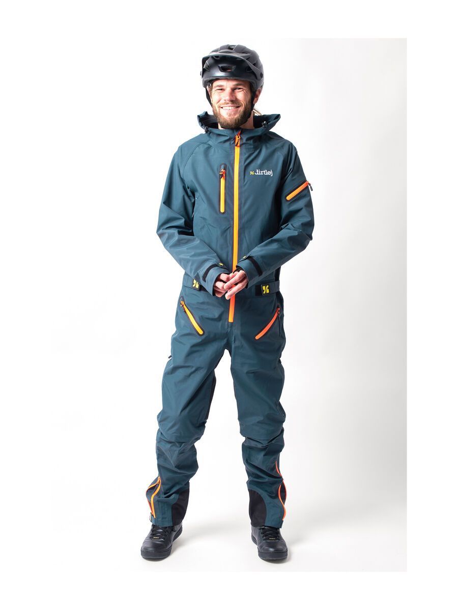 dirtlej DirtSuit Core Edition, steel blue/orange - Bild 3