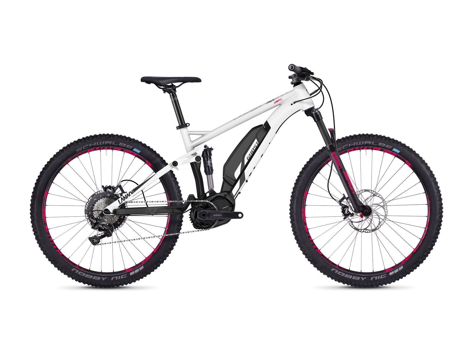 Ghost Hybride Lanao FS S3.7+ AL, star white/night black/neon pink - Bild 1