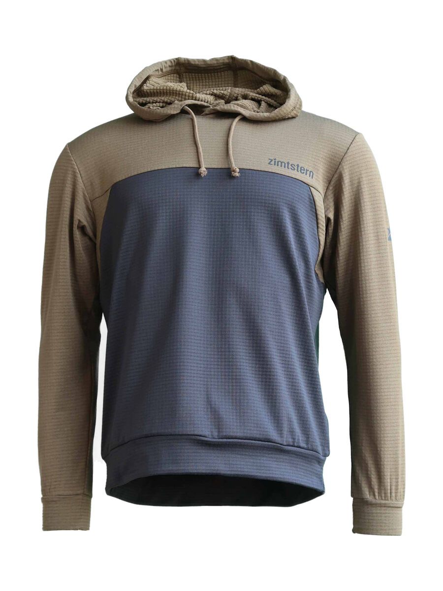 Zimtstern Tech Hoodz LS Men’s, military olive/pirate black - Bild 1