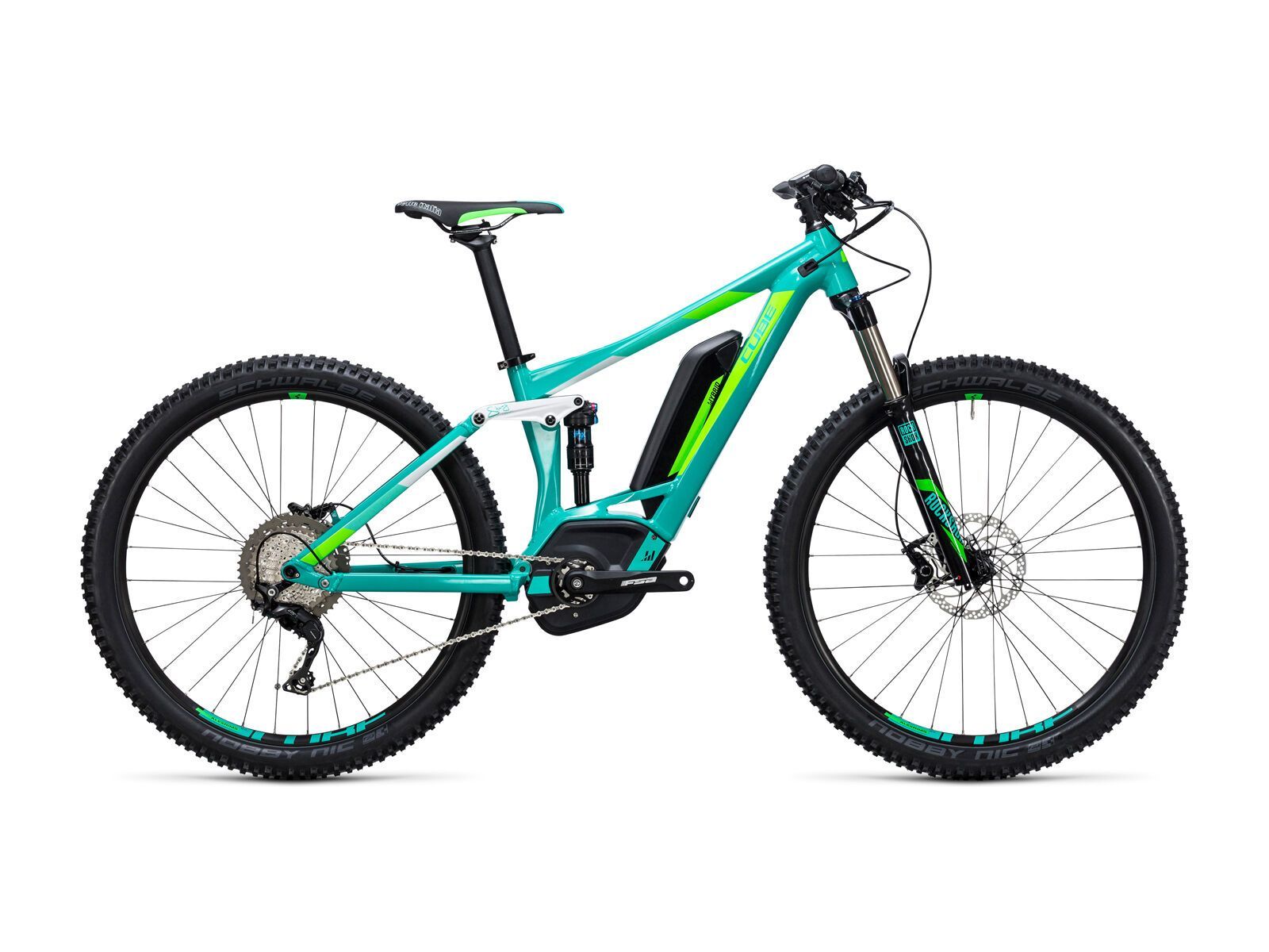 Cube Sting WLS Hybrid 120 SL 500 27.5, mint´n´flashgreen - Bild 1