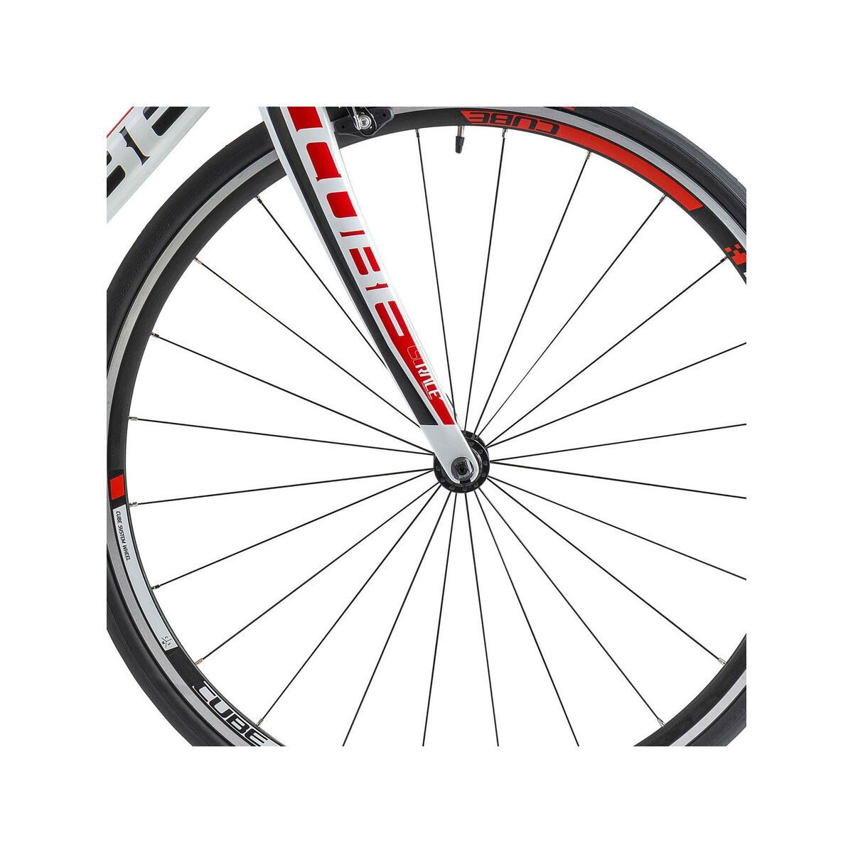 Cube Peloton, white/red print - Bild 2