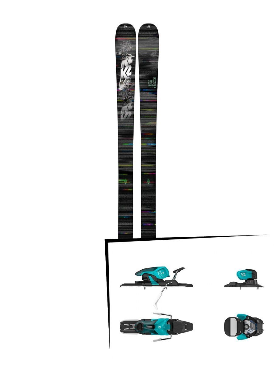 Set: K2 SKI Press 2018 + Salomon Warden 11 turquoise/black - Bild 1