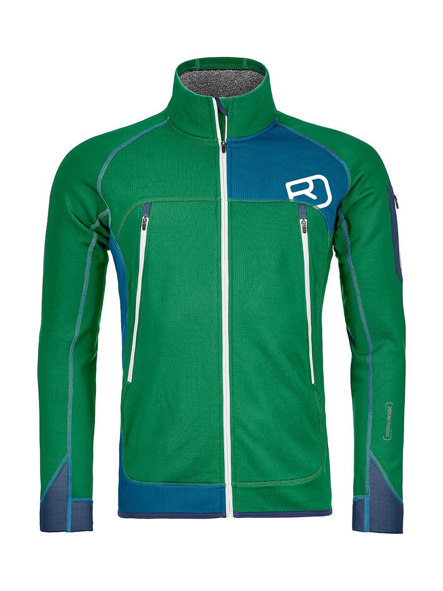 Ortovox Merino Fleece Plus Jacket M, irish green - Bild 1