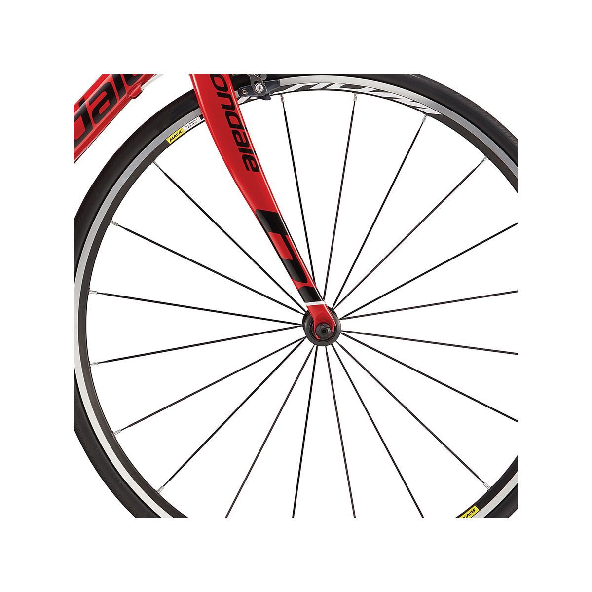 Cannondale SuperSix Evo Ultegra 3, race red w/ jet black and magnesium white, gloss - Bild 3