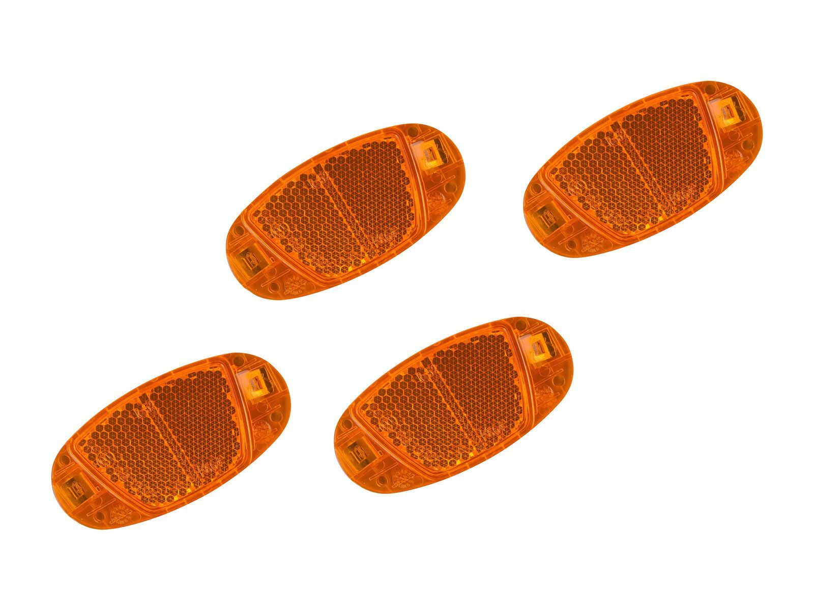 Cube RFR Speichenreflektor Set CMPT StVZO, orange - Bild 1