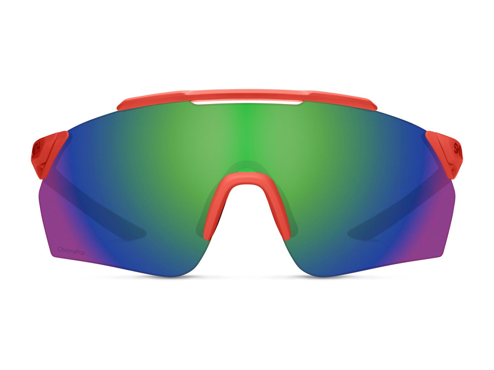 Smith Ruckus PivLock ChromaPop Green Mirror, matte red rock - Bild 2