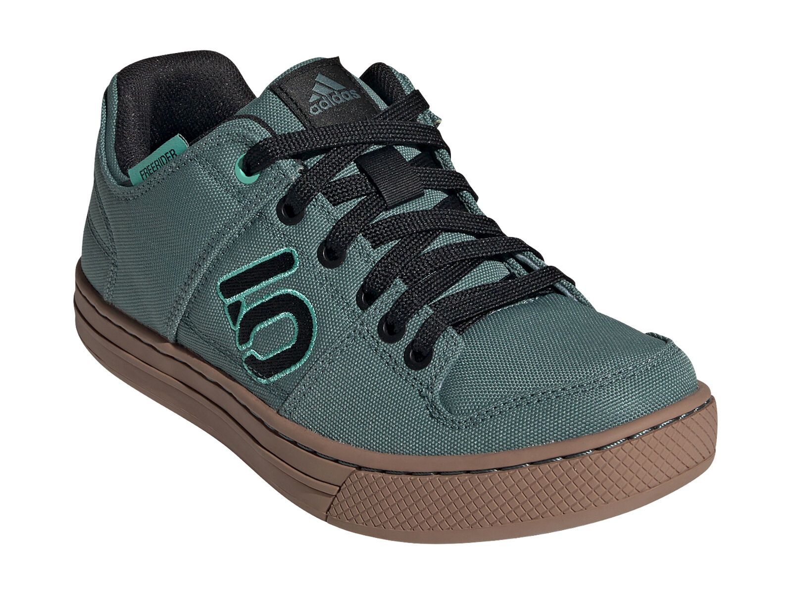Five Ten Freerider Canvas Women, hazy emerald/core black/acid mint - Video 12