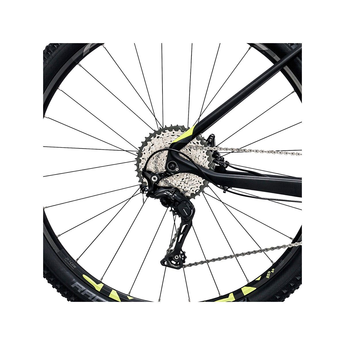 Cube Reaction GTC SL 29, carbon´n´flashyellow - Bild 4