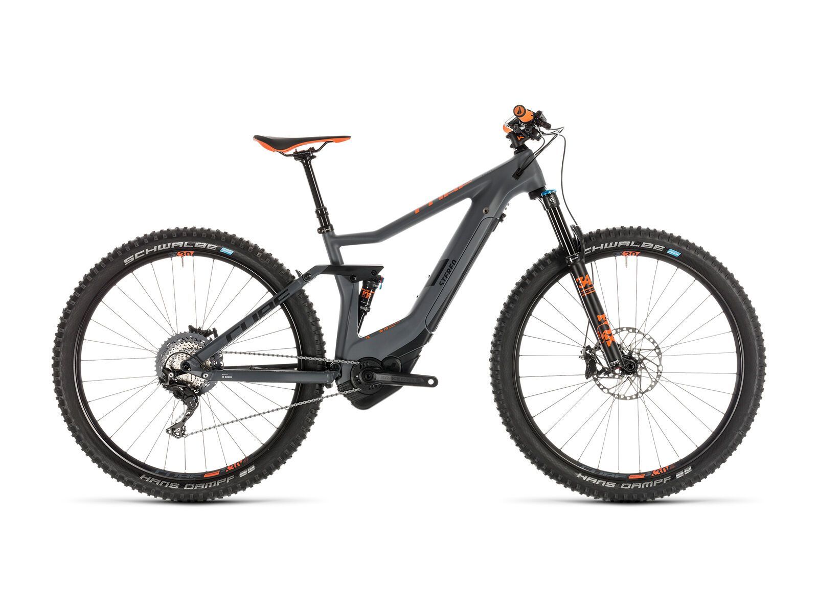 Cube Stereo Hybrid 120 HPC TM 500 27.5, grey´n´orange - Bild 1