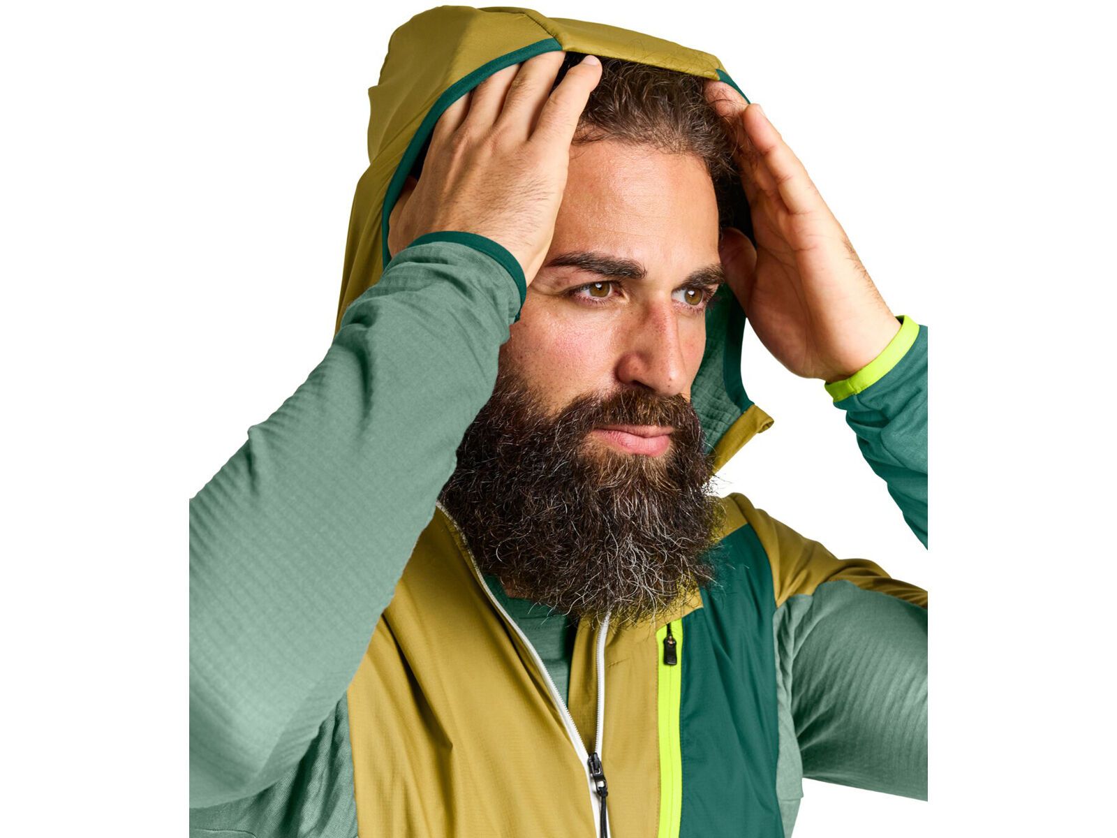 Ortovox Merino Fleece Light Grid Ladiz Hybrid Jacket M, arctic grey - Bild 6