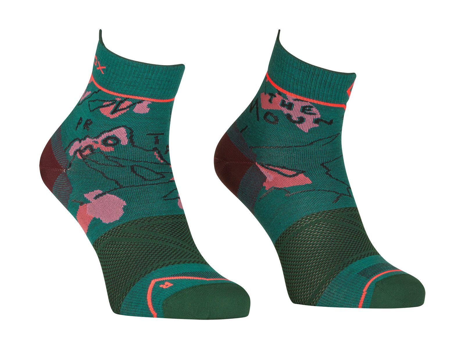 Ortovox Alpine Light Quarter Socks W, pacific green - Bild 1