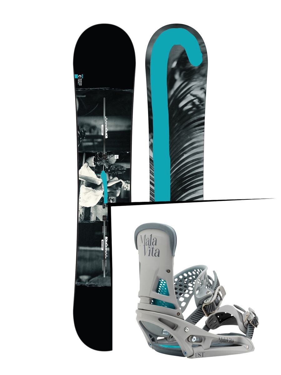 Set: Burton Custom Twin Flying V 2017 +  Malavita EST (1712864S) - Bild 1
