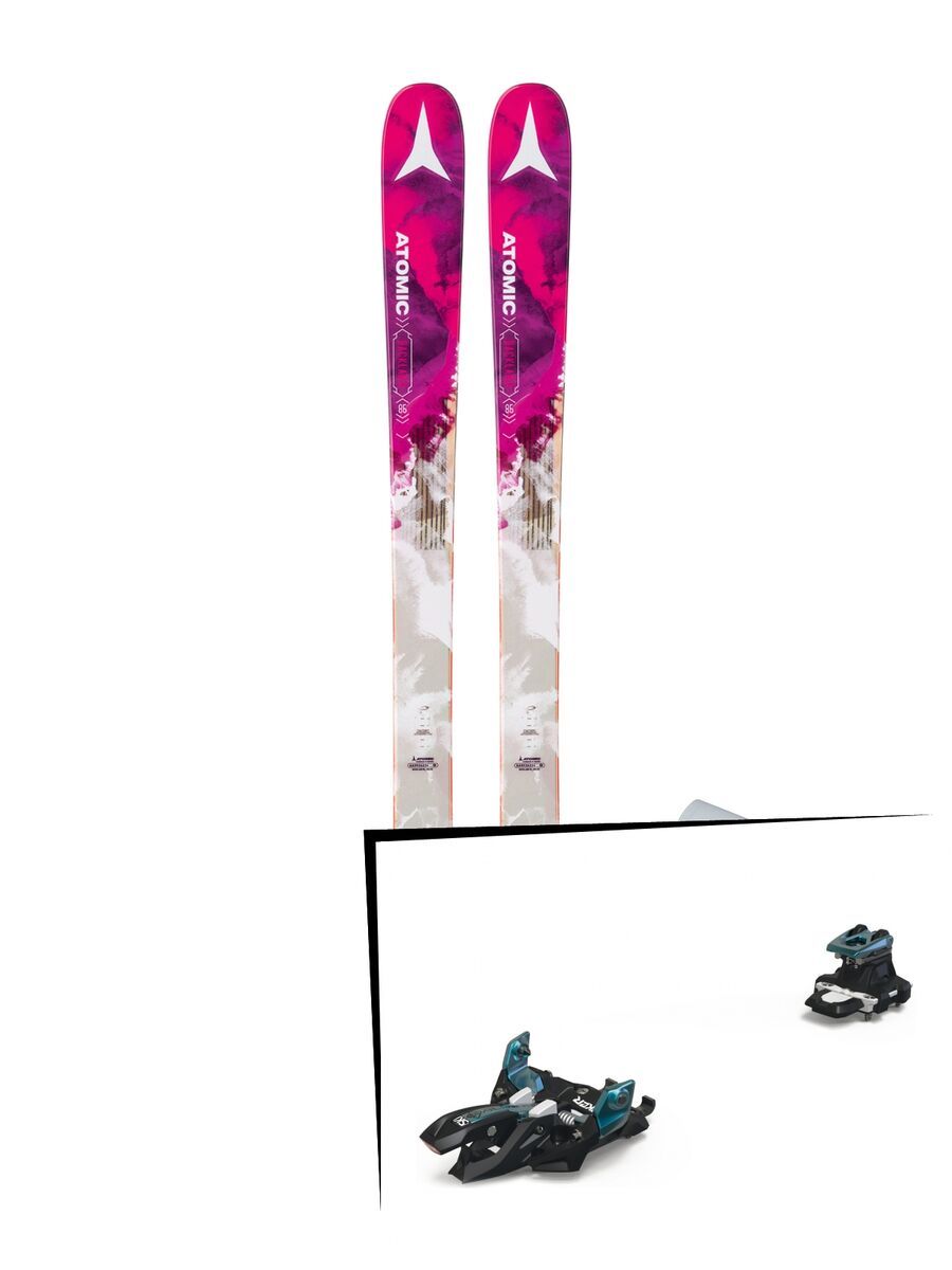 Set: Atomic Backland 85 W + Skin 2018 + Marker Alpinist 9 black/turquoise - Bild 1