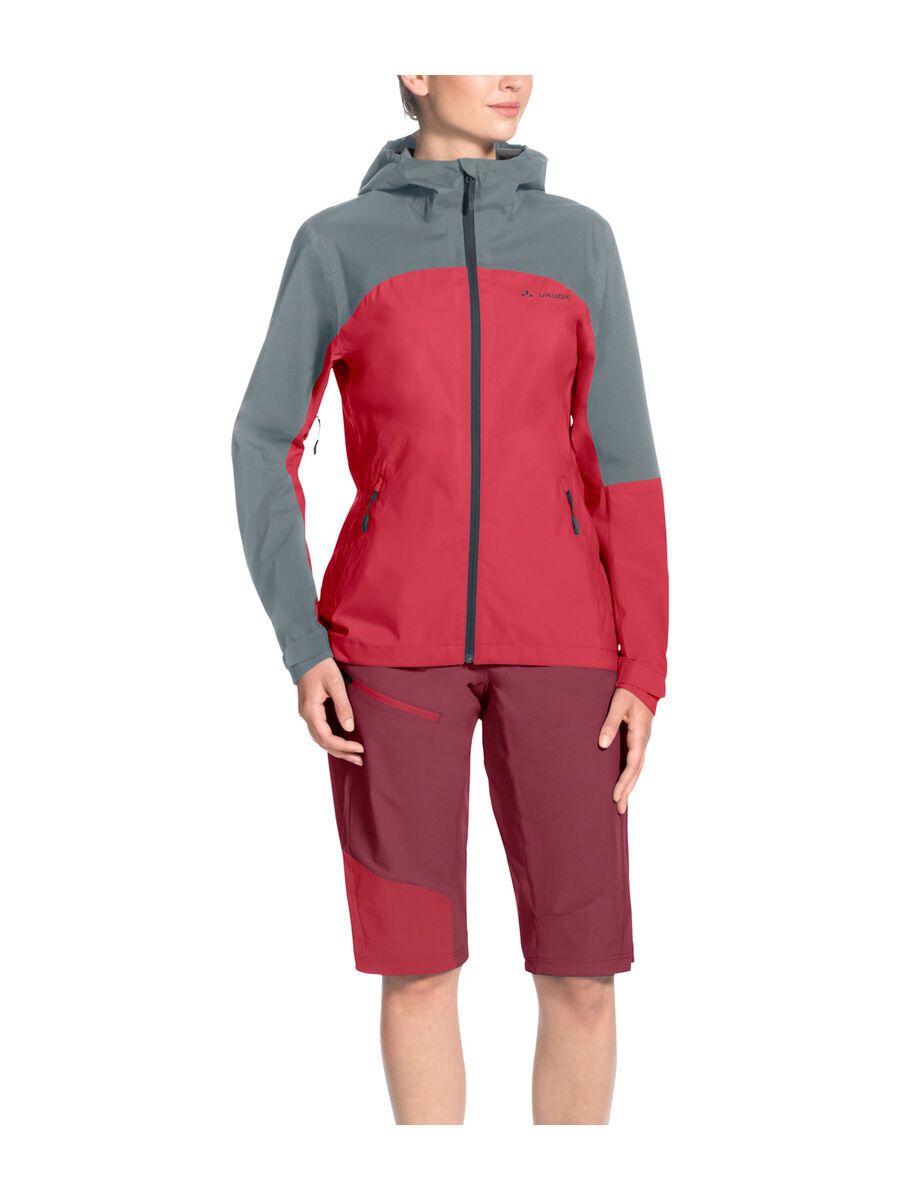 Vaude Women's Moab Rain Jacket, strawberry - Bild 3