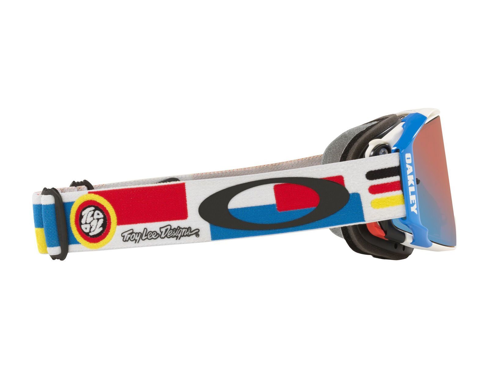 Oakley Airbrake MTB Troy Lee Designs - Prizm MX Sapphire Iridium, white dropin - Bild 9