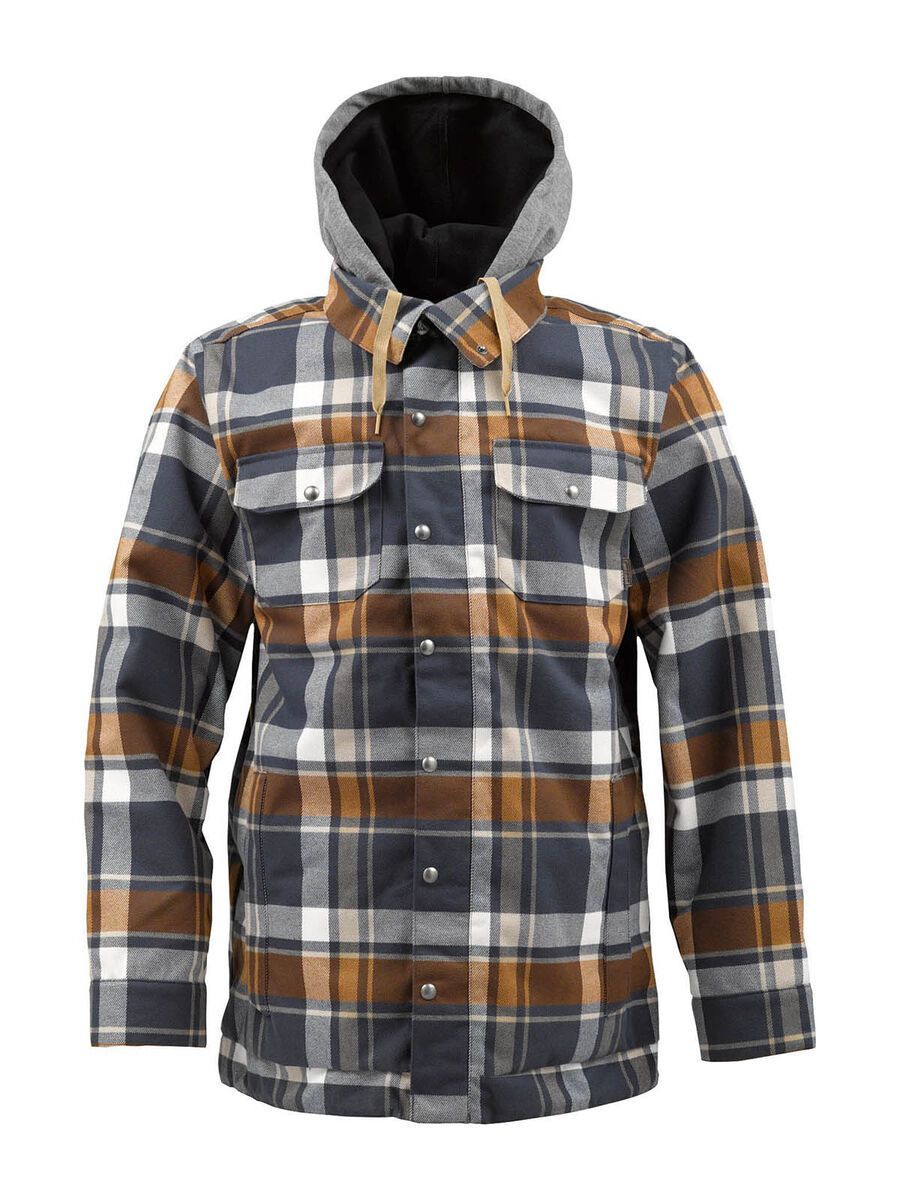 BURTON☆HACKETT JK☆M☆ Burton Hackett Jacket, Quarry Riverside Plaid | BIKER-BOARDER.DE