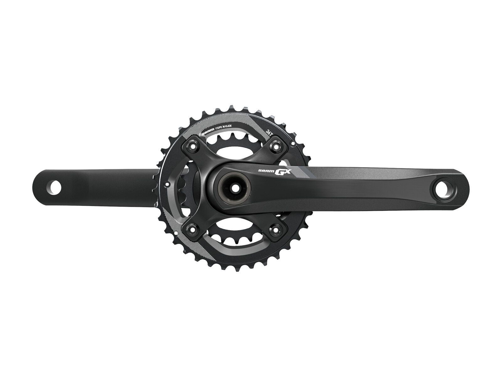 SRAM GX-1400 2x11 Kurbel - GXP, 36/24 Z, schwarz - Bild 1