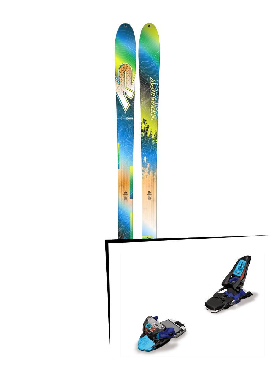 K2 SKI Set: Wayback 82 ECOre  + Marker Squire 11 - Bild 1