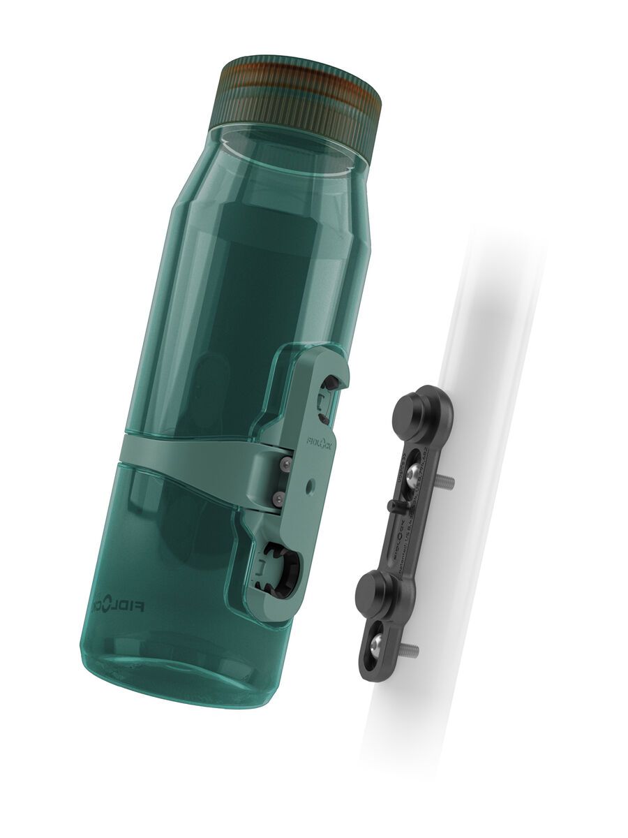 Fidlock Twist Bottle 700 Life + Bike Base, transparent green - Bild 1