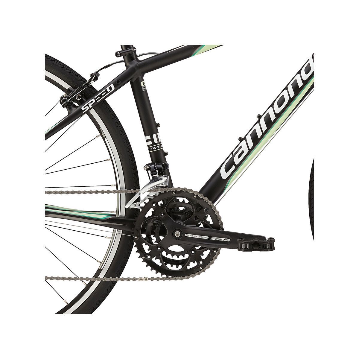 Cannondale Quick Speed Womens 2, jet black with cucumber, jade and magnesium white, matte - Bild 3
