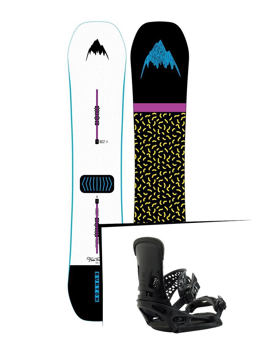 Set: Burton Free Thinker Wide 2019 + Burton Malavita EST brackish - Bild 1