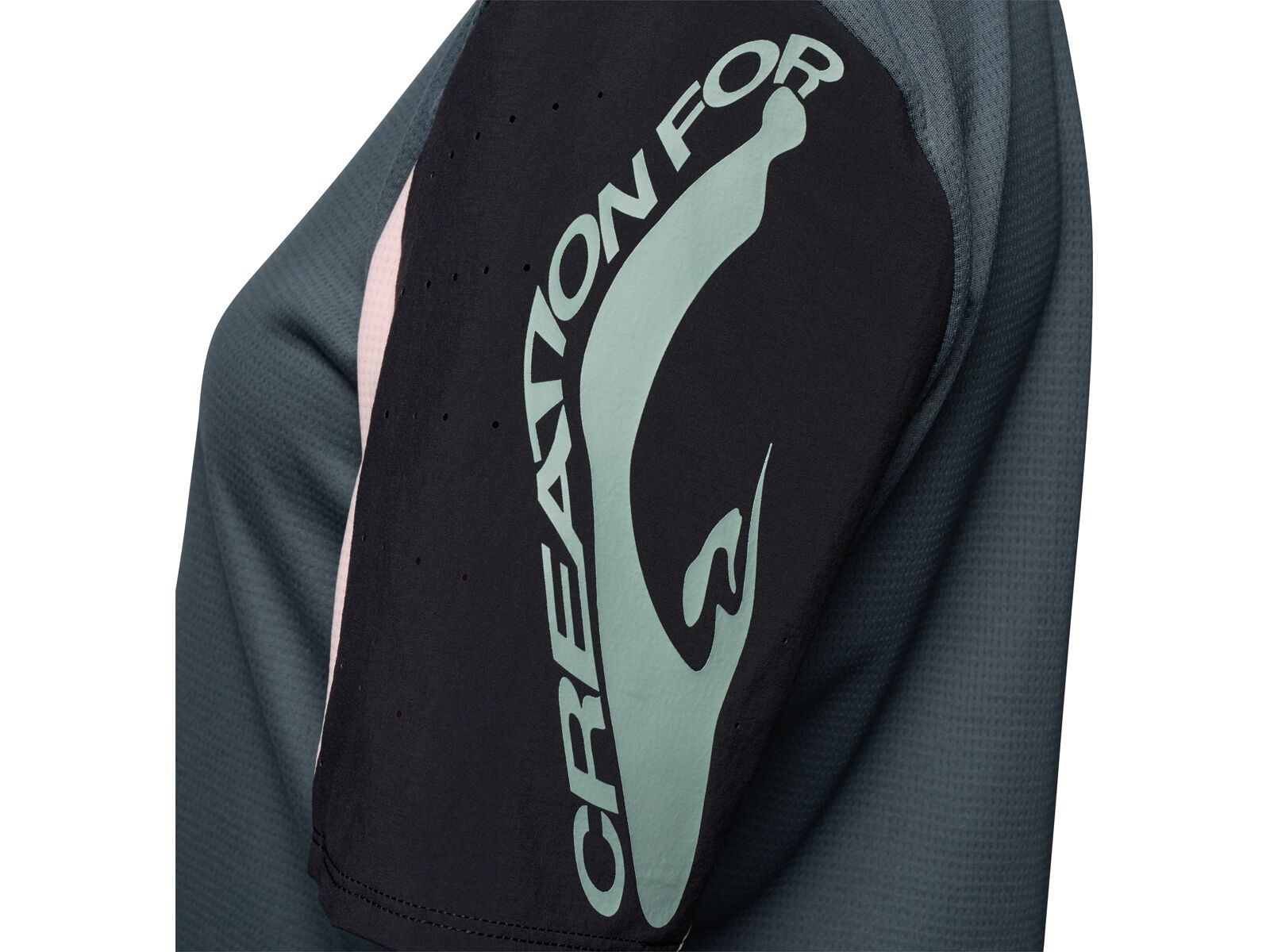 Fox Womens Defend Short Sleeve Jersey Creation, deep cobalt - Bild 3