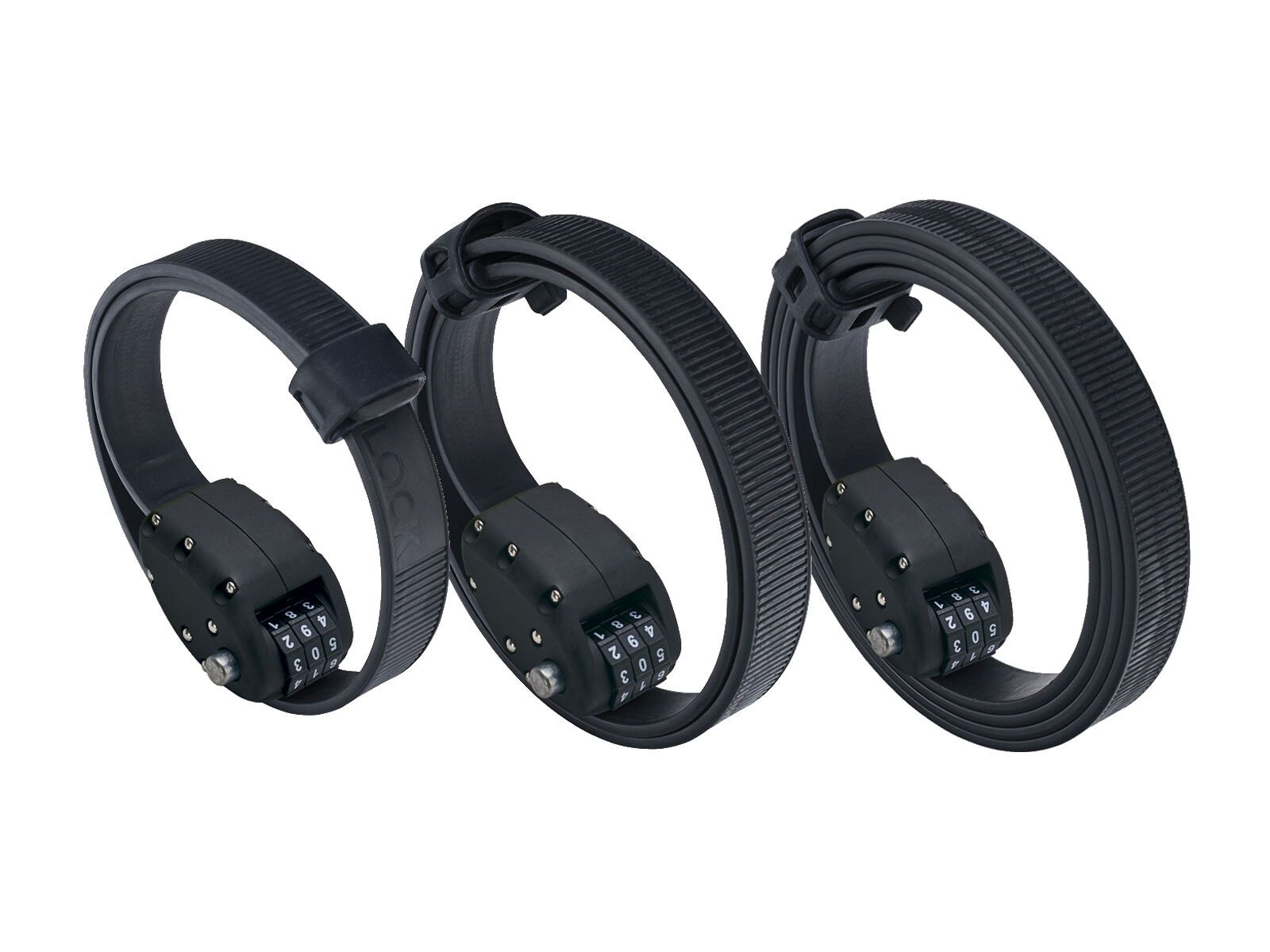 Otto DesignWorks Ottolock Cinch Lock - 46/76/152 cm (Dreierpack), stealth black - Bild 1