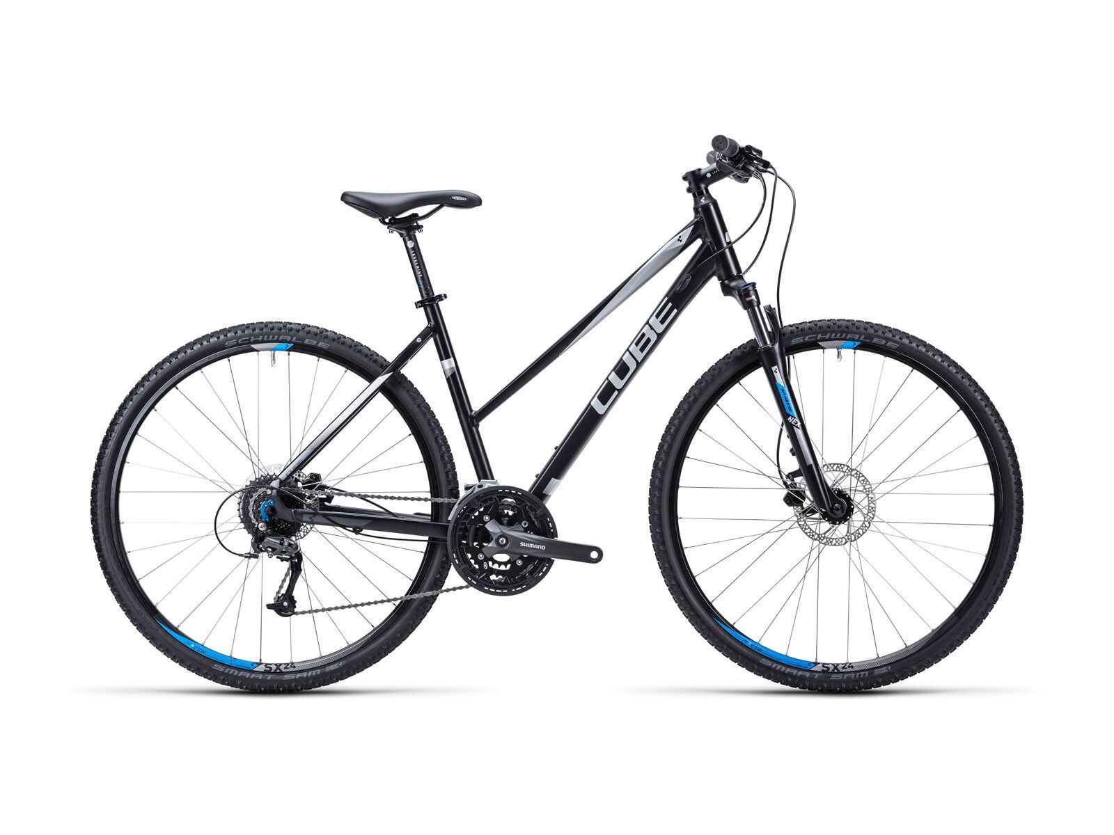 Cube Curve Pro Trapeze, black silver blue - Bild 1