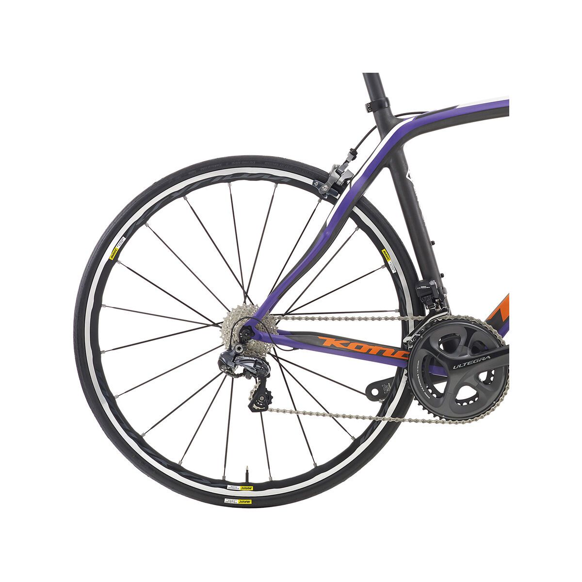 Kona Zing CR, matt carbon w/ team orange, purple & white decals - Bild 4