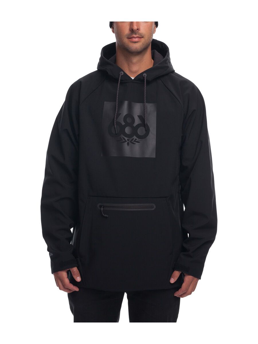 686 Men's Waterproof Hoody, black knockout - Bild 1