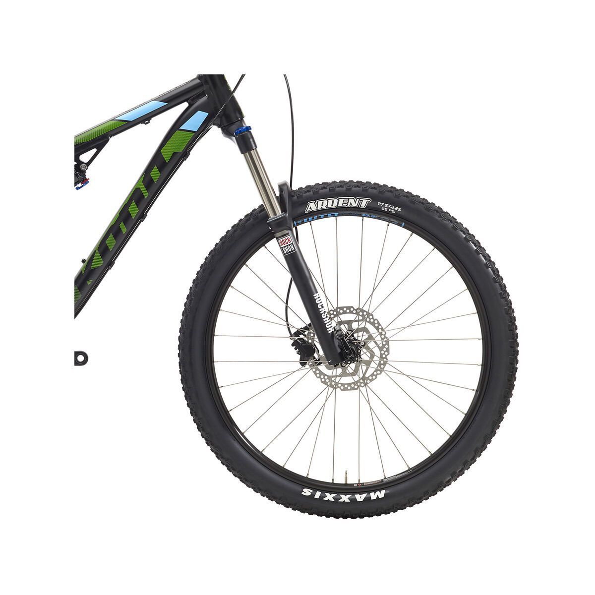 Kona Precept 130, matt black w/ green & cyan decals - Bild 2