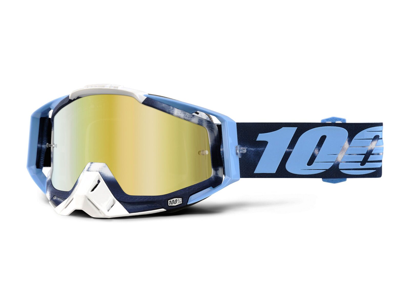 100% Racecraft inkl. WS, tiedye/Lens: mirror gold - Bild 2