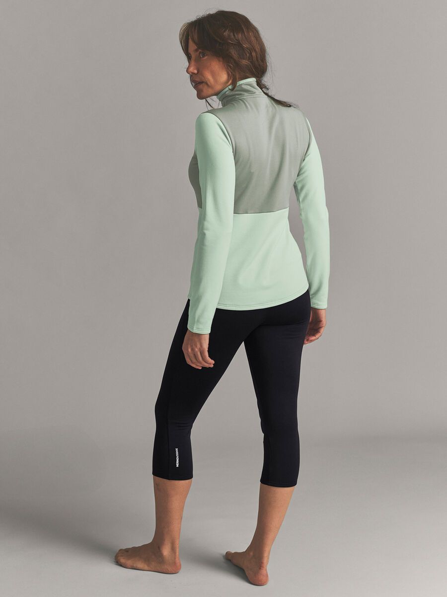 Ortovox Fleece Light Zip Neck W, green acid - Bild 6