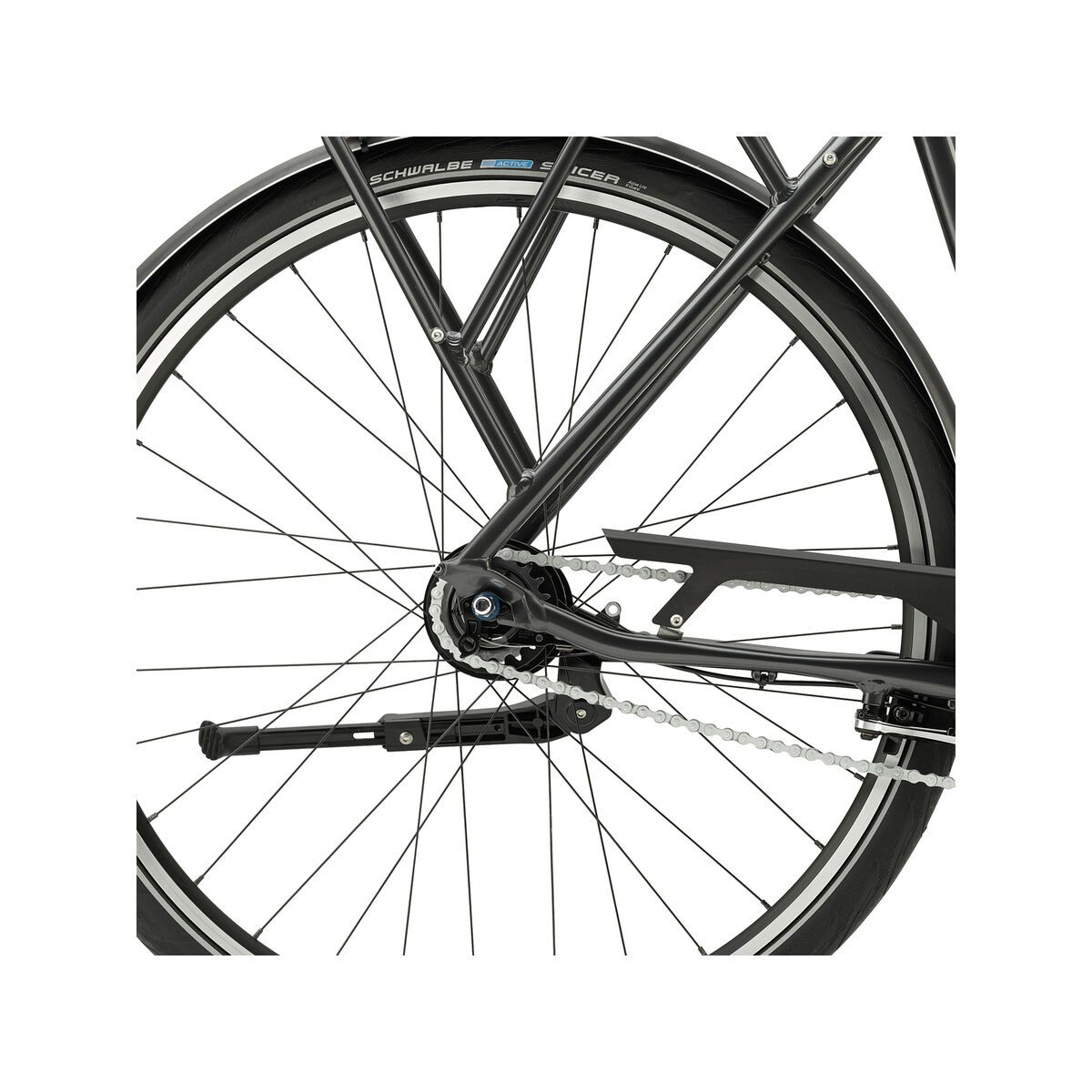 Cannondale Tesoro Mixte 3, matte nearly black w/ gloss jet black details - Bild 4