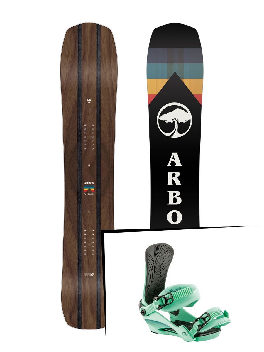 Set: Arbor A-Frame 2019 + Nitro Cosmic muted brights series coral - Bild 1