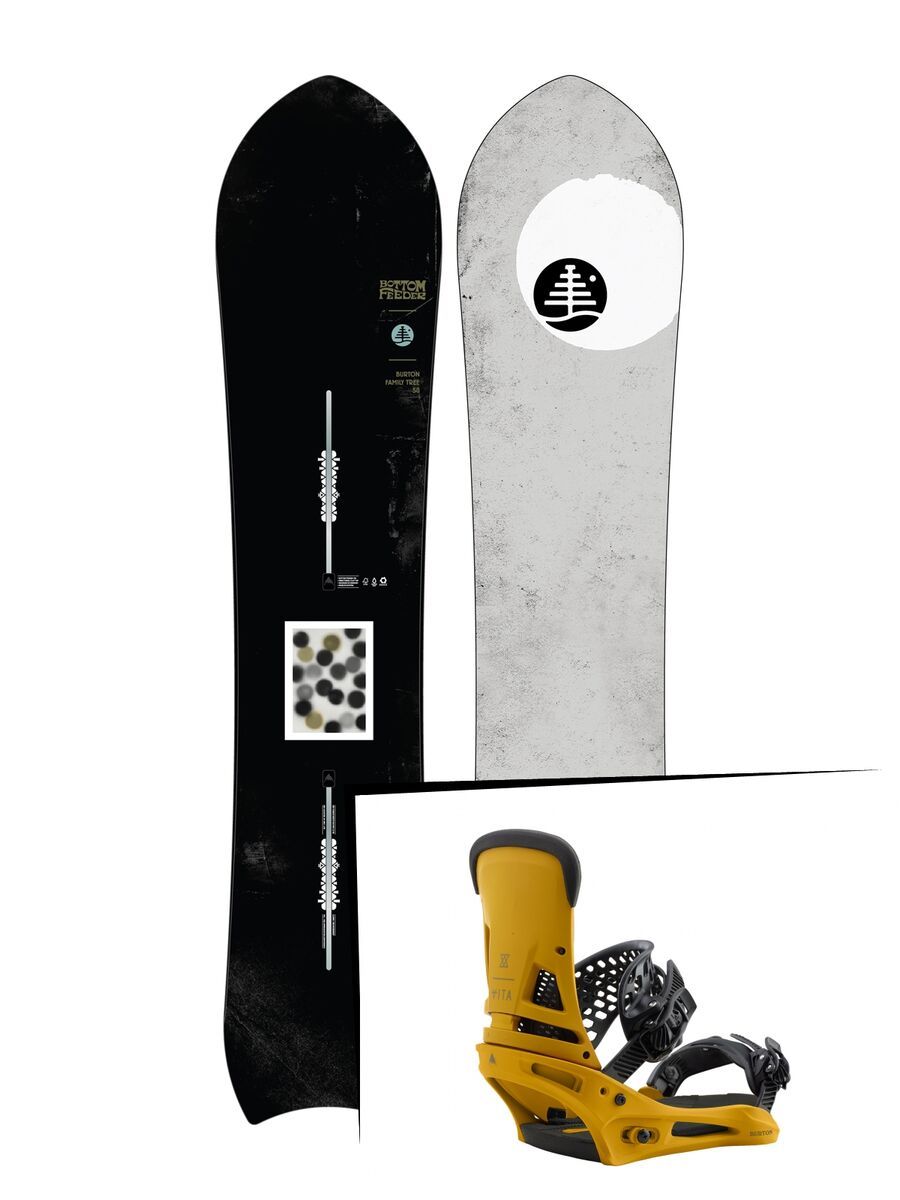 Set: Burton Family Tree Bottom Feeder 2019 + Burton Malavita colonel mustard - Bild 1