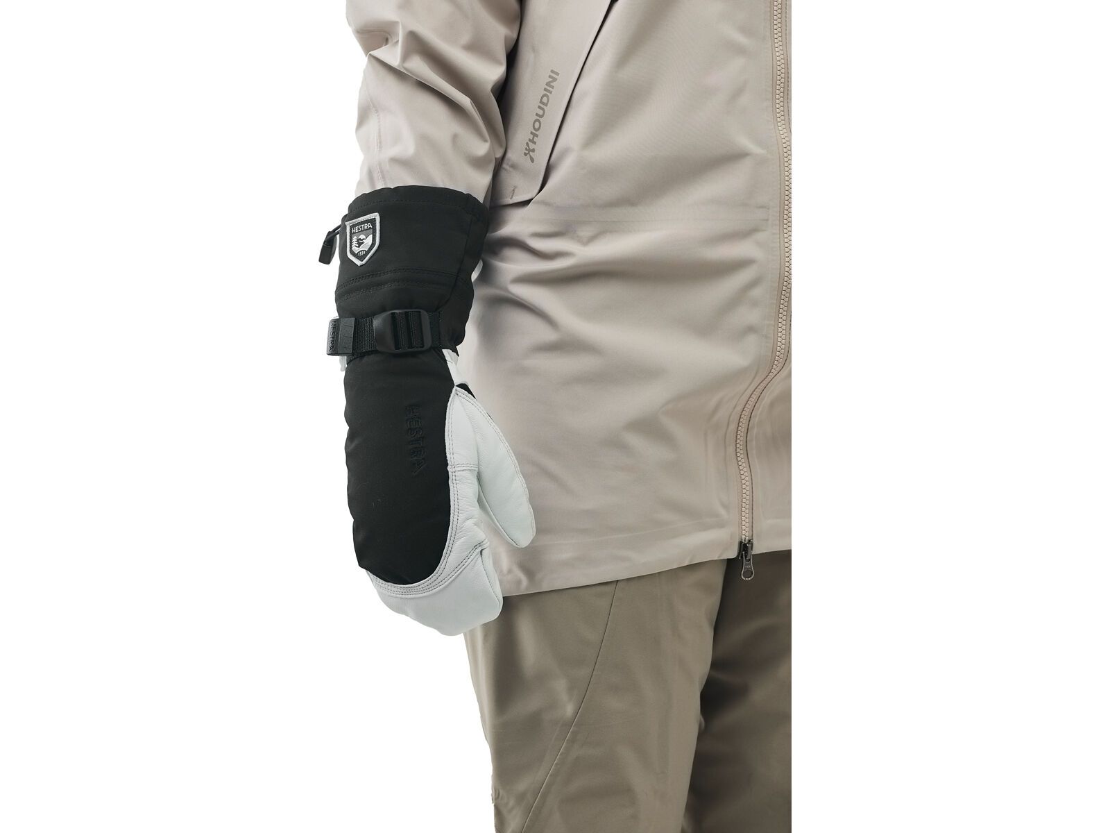 Hestra Army Leather Extreme Mitt, black/offwhite - Bild 8