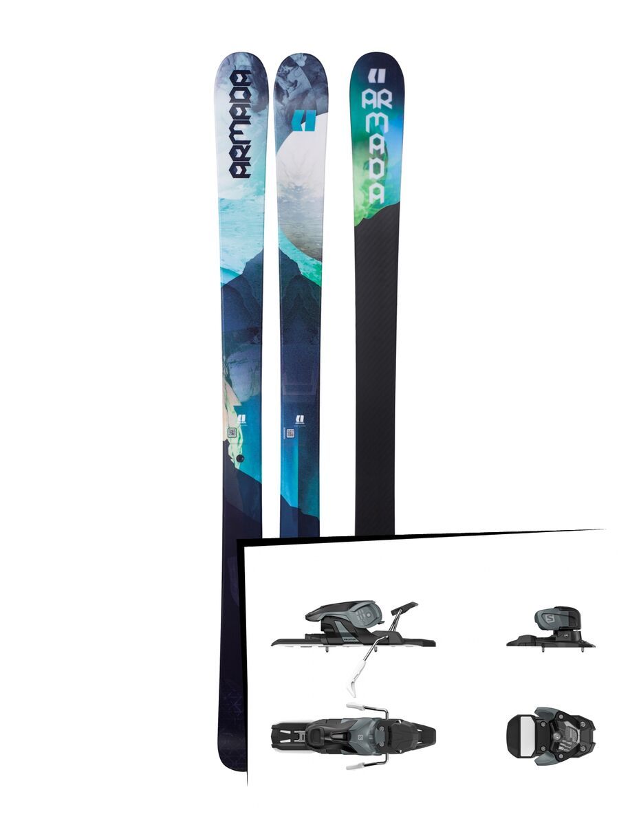 Set: Armada Victa 93 2018 + Salomon Warden 11 dark grey/black - Bild 1