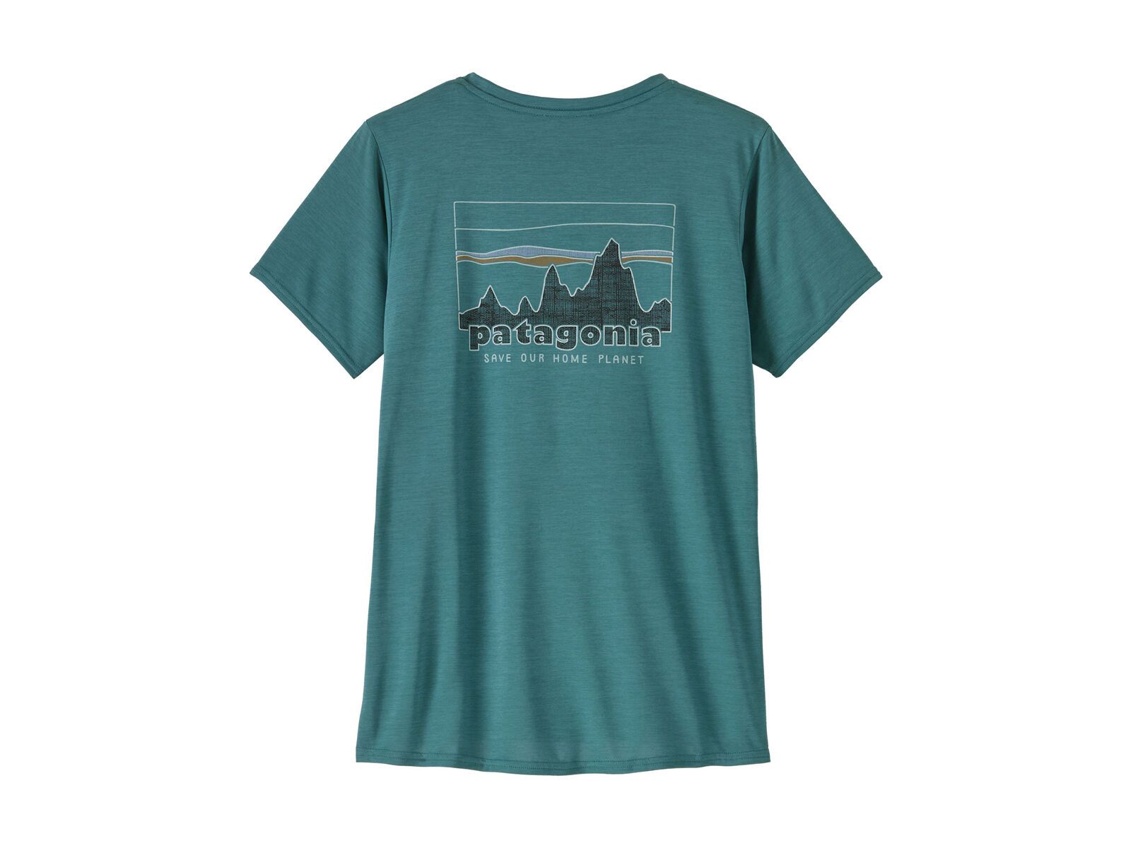 Patagonia Women's Capilene Cool Daily Graphic Shirt '73 Skyline, wetland blue x-dye - Bild 1