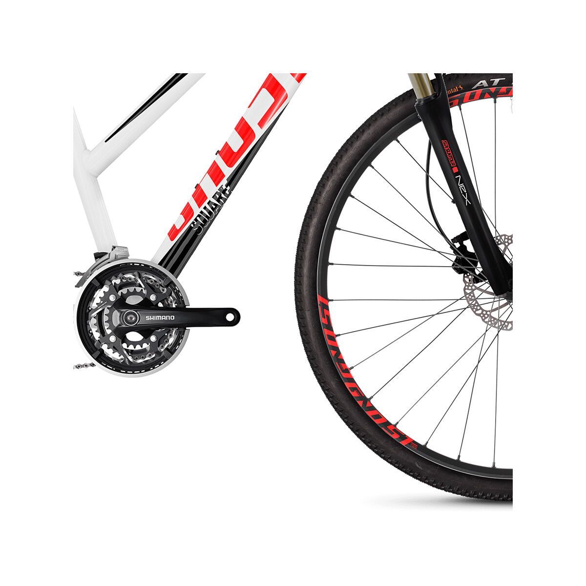 Ghost Square Cross 2.8 W AL, star white/jet black/fiery red - Bild 4