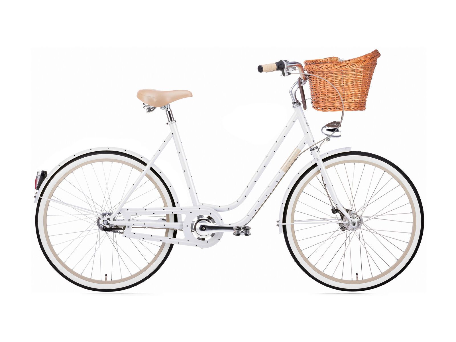 Creme Cycles Molly Chic, white w/ dots - Bild 1