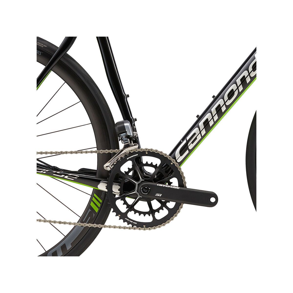 Cannondale Synapse Hi-Mod Team, jet black w/ berzerker green and chrome, gloss - REP - Bild 3