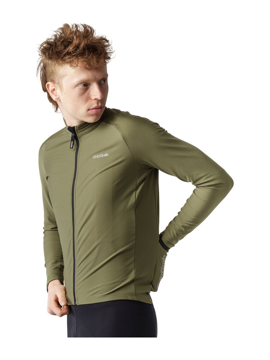 GripGrab PACR Thermal Long Sleeve Jersey, olive green - Bild 4