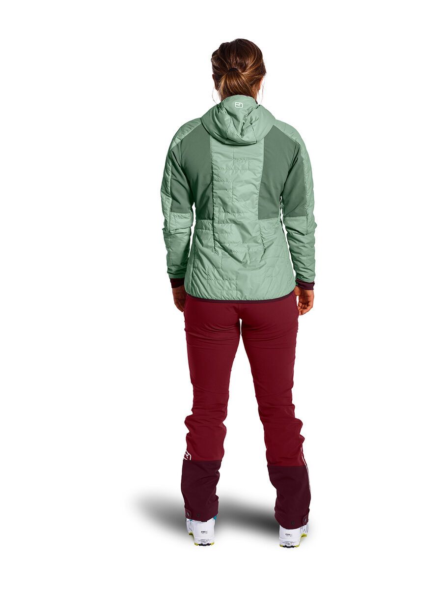 Ortovox Swisswool Piz Boè Jacket W, green isar - Bild 4