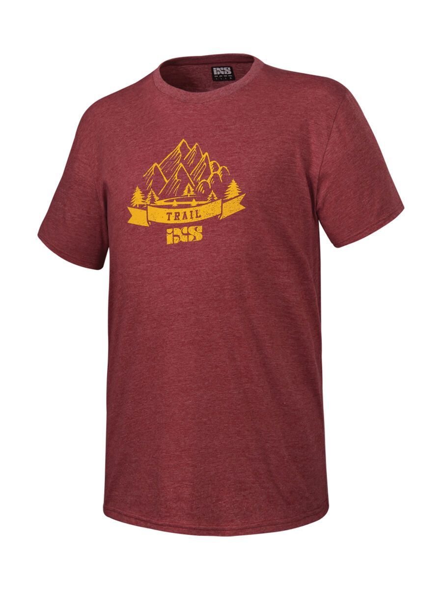 IXS Trail Tee 6.1 T-Shirt, night-red - Bild 1